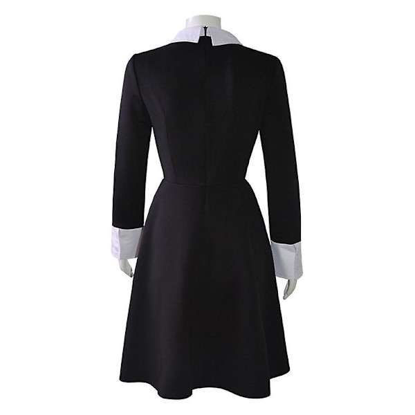 Onsdag Addams Cosplay Klänning för Flickor 2023 Ny Prinsessklänning Mardi Gras Kostym Barnfestklänningar 4-12 År -ge Dress Socks 140