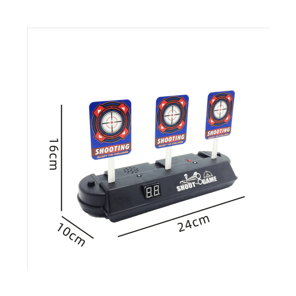 EXTSUD Electronic Digital Target for Nerf Guns - Auto Reset Light & Sound Effects Shooting Game