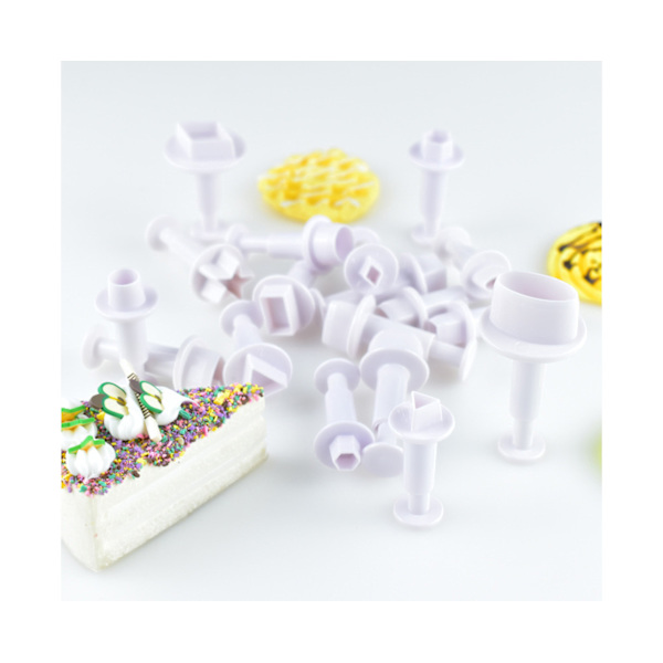 Fondantkage Cookie Plunger Sukkerkunst Blomst Blad Sommerfugl Hjerte Form Dekorationsform