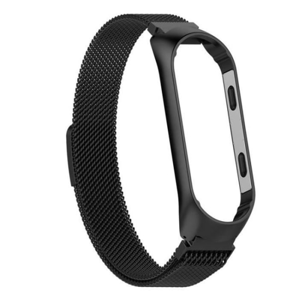 210 mm klokkerem i rustfritt stål med ramme for Xiaomi Mi Band 3-Black