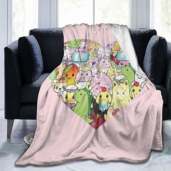 Søde Moriah Elizabeth Heart Ultra-blødt mikrofleece tæppe til boligindretning Letvægts kompatibel med sofaseng -o183 -ES 60x50in 150x125cm