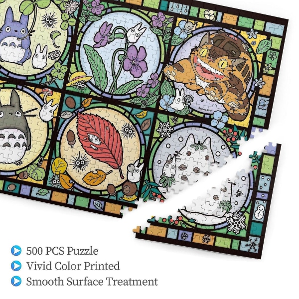 1000 brikker puslespil Min nabo Totoro Sæsonnyheder Kunst Træpuslespil 29,5 X 19,7 tommer 500 Pieces