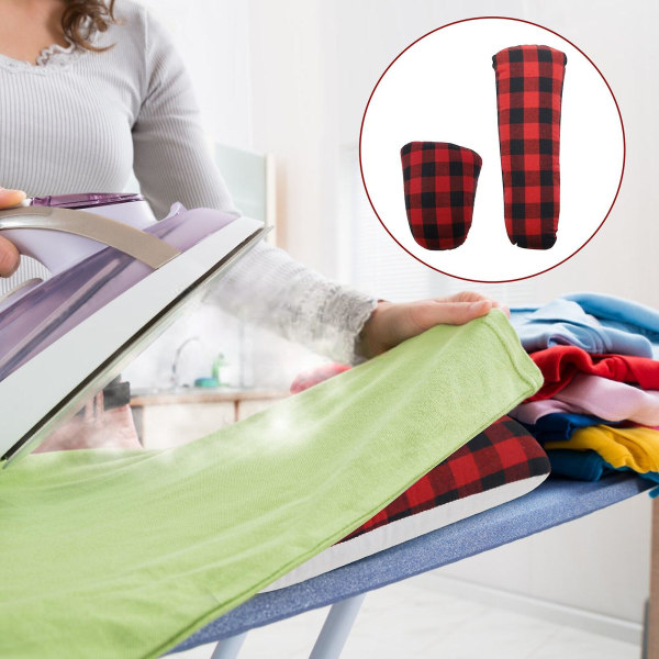 Kinkun muotoinen silitystarvike Kannettava tikkaus Silitystyyny Korkean lämpötilan silitys kinkkupuristustyökalut kaarevan sauman silittämiseen CN Red