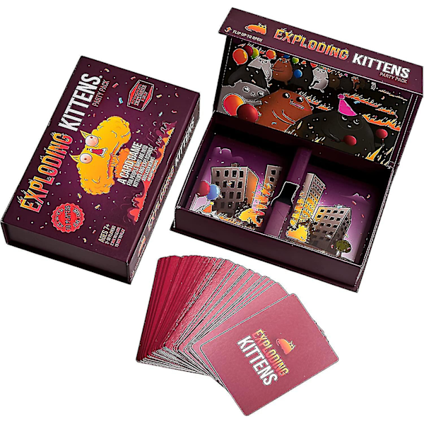 Party Pack av Exploding Kittens, Kortspel för Vuxna, Tonåringar och Barn, Roliga Familjespel