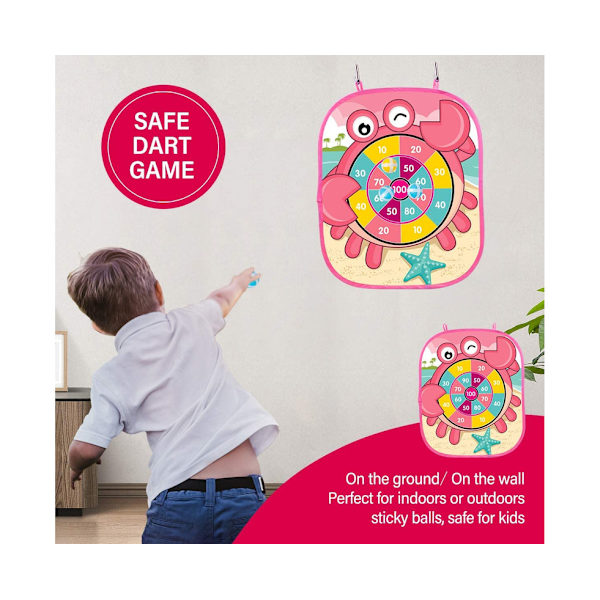 3 i 1 Bean Bag Toss Game - Hopfällbar Cornhole & Dartboard med Bean Bags