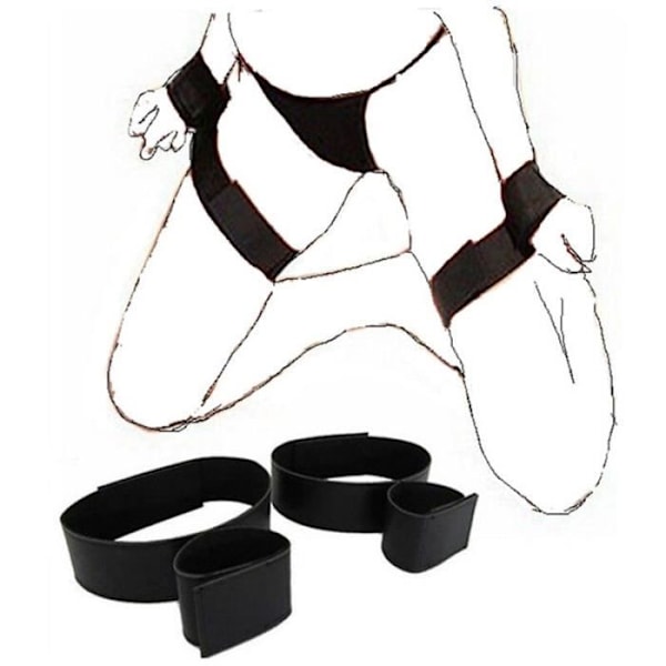 BDSM Voksen Fri Bondage Vibrator Par Sexlegetøj Åbne Ben Hals Håndjern Ankelstropper Shop Farve 313 Y