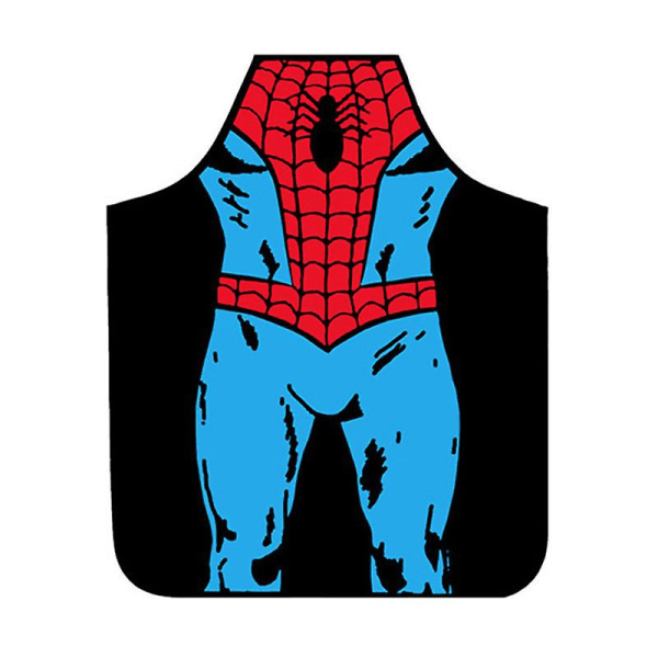 Unisex Vuxen Rolig Kockförkläde Fest Middag Grill Kök Klänning Spider Man