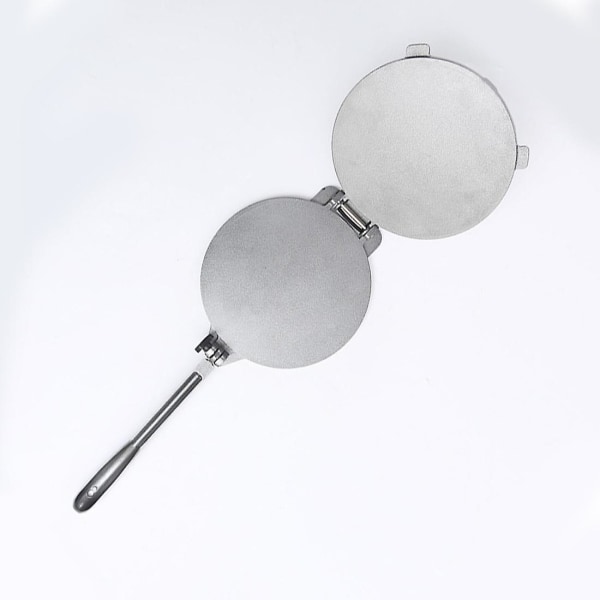 Tortillapress, 20 cm Gjutjärnspress, Tortilla Maker Fettbeständig Bakning, Verktyg för att Göra Tortilla, Chapati, Roti 1 st silver