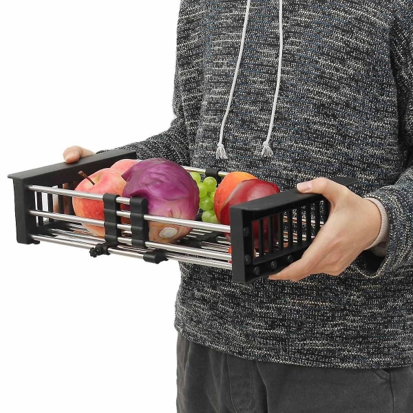 Justerbar diskbänk i rostfritt stål Diskställ Diskhållare Diskhållare Diskställ Diskställ Dräneringsställ Frukter D
