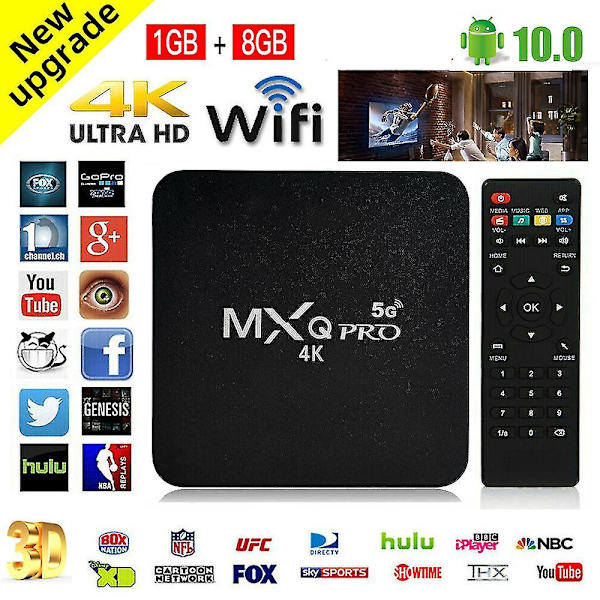 Uk 2023 Ny X98q Tv Box Android 11.0 4k Uhd Wifi 16gb/8gb 5g Set Top Player HDmi5 fjärrkontroller