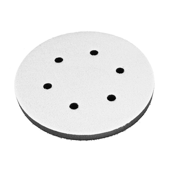 150 mm diameter mjuk buffert svamp gränssnitt kudde för slipdynor (6 hål)
