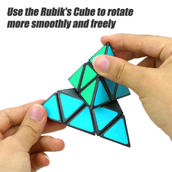 Magiske Kuber Pyramide, Pyraminx Magisk Pyramide Glatt Puslespill Kube Avspenningsleketøy Gaver Kompatibel Med Puslespill Kube Entusiaster -ES A