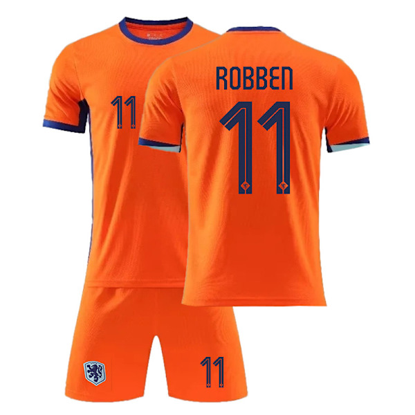 Nederland hjem fotballdrakt ROBBEN drakt 20(110-120cm)