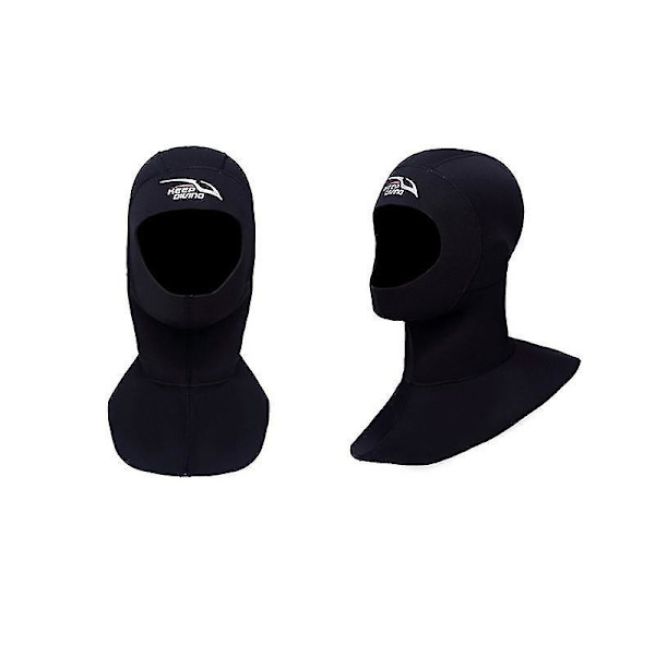 3 mm neopreeninen sukellushuppu olkapäällä märkäpukuhupulla snorklaushattu päähineet S