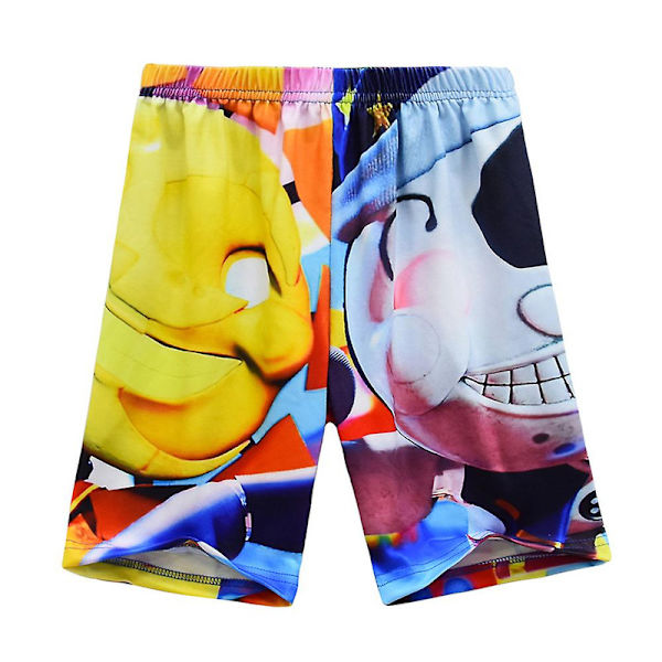 4-8 år Pojkar Moon Clown Dräkt Sommar Toppar+korta Byxor Outfit Set 5-6 Years