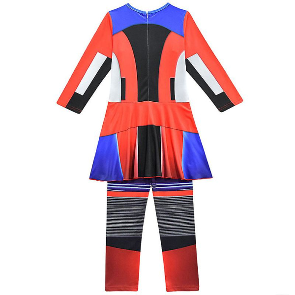 Jumpsuit-kostyme for jenter, Descendants 3 Evie, cosplay, Halloween-antrekk - flerfarget 9-10 Years