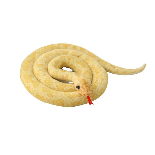 Fotostudio Fototrädgård Layoutrekvisita Zoo Simuleringsorm Grön Orm Vit Orm Plyschleksak Ormdocka New yellow 300CM