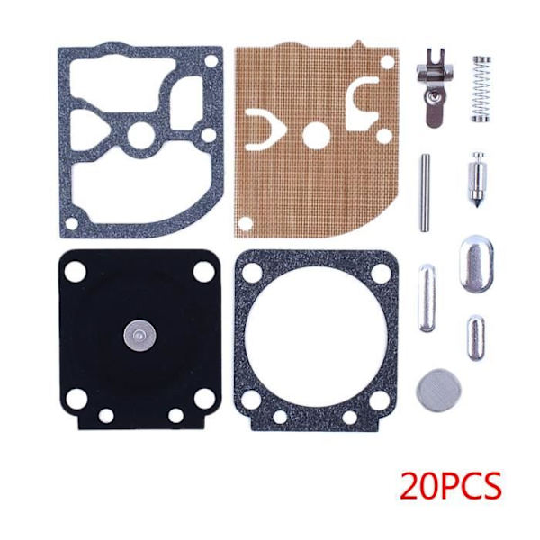 20st Carb Membran Reparation Kit kompatibel med STIHL MS170 MS180 017 018 OEM# ZAMA RB-77 reservdelar Hg