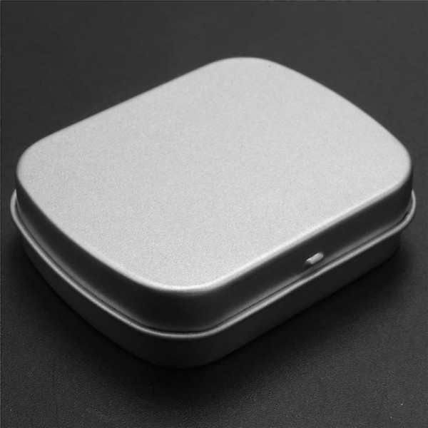 Metalbeholdere-12-pak metalblikboks Mini bærbare æskebeholdere til tegnestift, perleørering J
