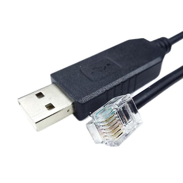 Usb til Rj11 Rj12 6p4c adapter seriell kontrollkabel Eqmod-kabel kompatibel med - Monter PC kompatibel med håndkontrollkabel -HG