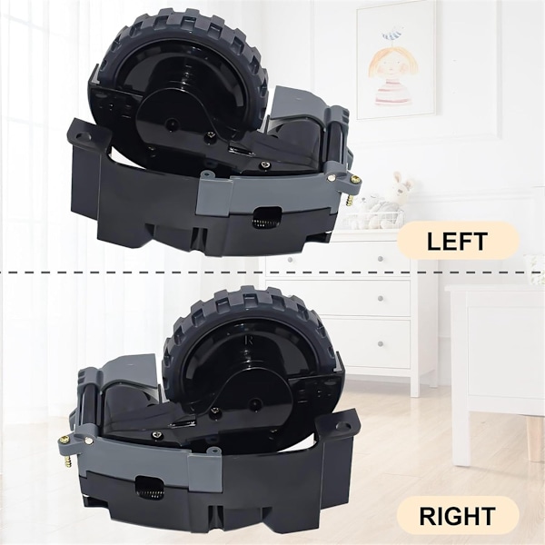Venstre og høyre drivhjulmodul 1 par for IROBOT Roomba I7 I7+ I8 I3 I6+/Plus E5 E6 E7 J7 J7+ J6+ støvsuger deler