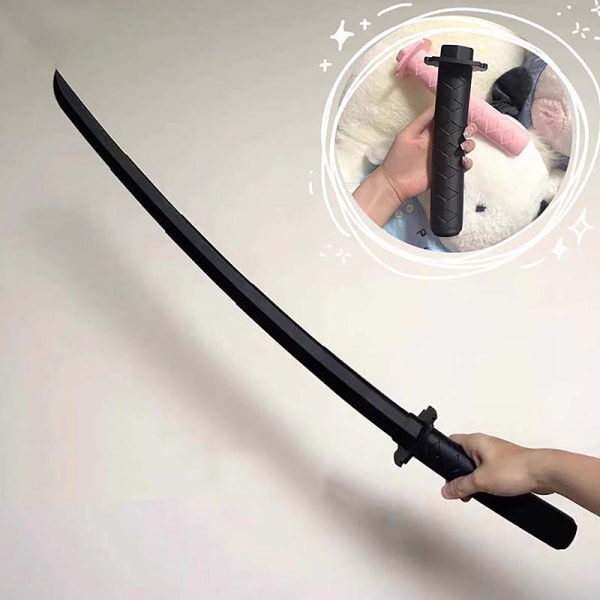 3D-utskrift teleskopiskt svärd infällbar Katana-leksak Pink
