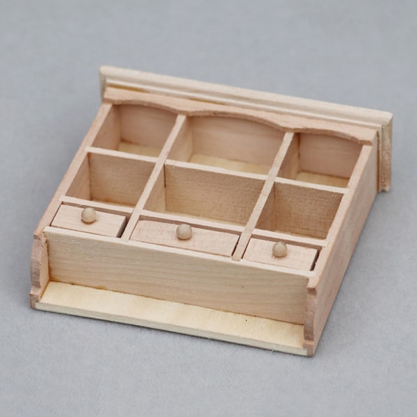 Dockhus Miniatyr trä Väggskåp Hängande organizer