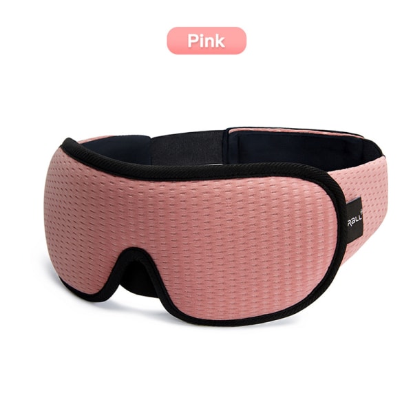1st 3D sovande ögonmask Resa Relax Patch vadderad ögonbindel Pink