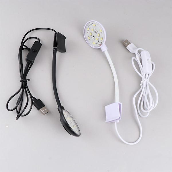 Fish Tanks Clip-on Light LED Beads Lights 360-graders rotationer White