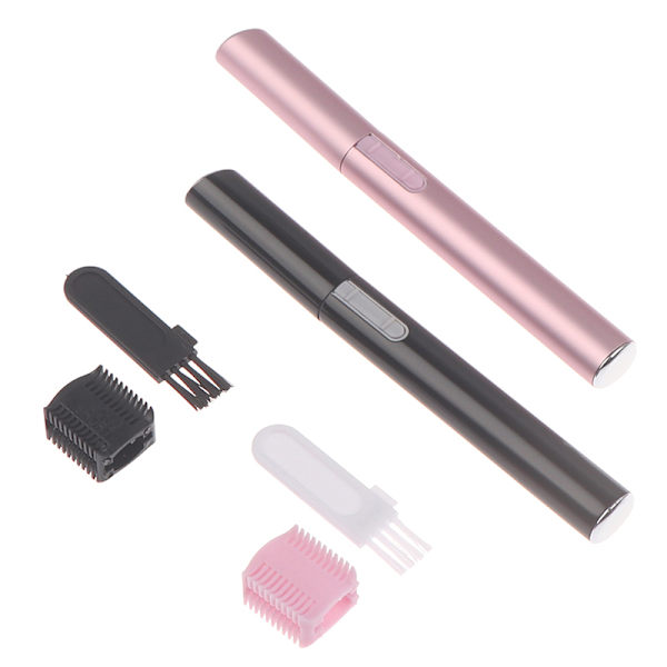 Elektrisk ansiktsögonbryn sax Hårtrimmer Mini bärbara kvinnor Pink
