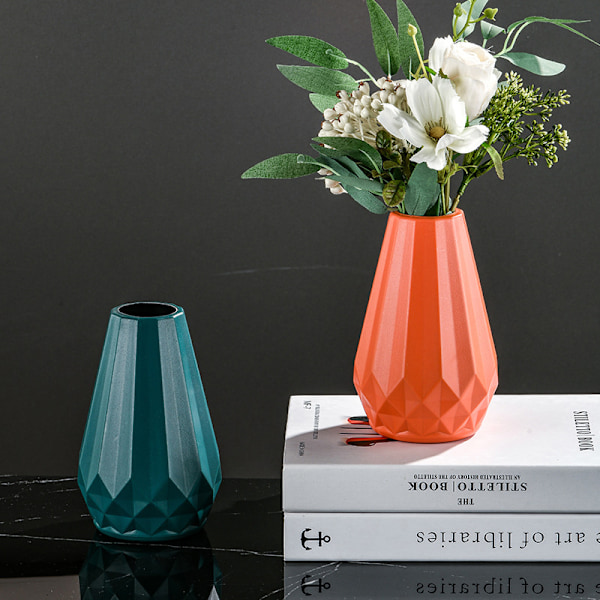 Blomvas Blom Hydroponisk Kruka Vas Hem Skrivbord Dekorativ Vas Blue