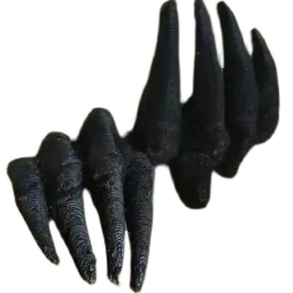 Thriller Devil's Hand bokmärke Halloween Claw Booknook Black