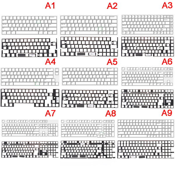 Mute Cotton Pad Switch Ljuddämpare Ark Mjuka dynor för Mech A7(104 Array)