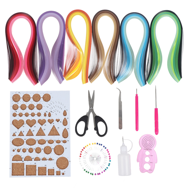 14st Papper Quilling Kits 6 Gradient Colors 600 Strips Quilling one size