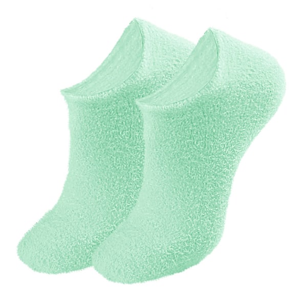 1 par återanvändbara SPA Gel Strumpor Handskar Touch Handskar Green All socks