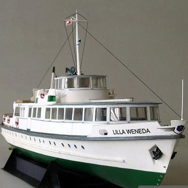 1:100 Färjefartyg Fina 3D gör-det-själv-papperskortmodellbyggsatser