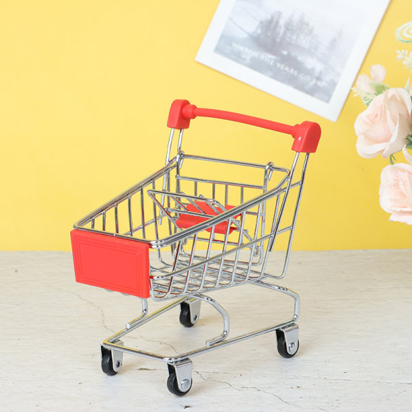 1 st Mini Shopping Cart Supermarket Handcart Shopping Cart Sto Red