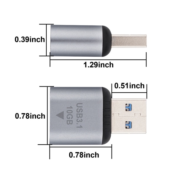 OTG hane till typ C hona adapter Konvertera USB 3.1 adapter