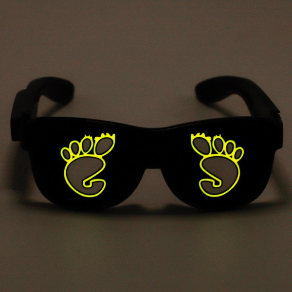Glödande LED Glasögon Uppladdningsbara USB Glow Party Glasögon A2