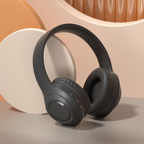 V9 Wireless Bluetooth 5.0 hopfällbara hörlurar med hörlurar black