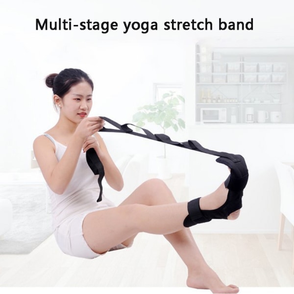 Yoga Ligament Stretch Belt Foot Drop Strap Ben Träningsfot