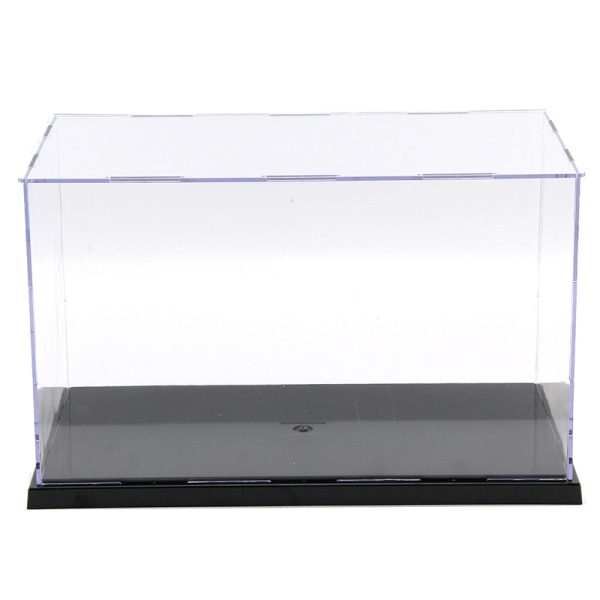 30cm Perspex Acrylic Display Case H Box Plast Base Dammtät 20*10*10cm