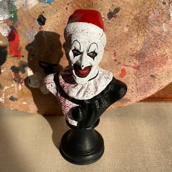 Terrifier Art The Clown Figur Skräckclown Inomhus/Utomhus Trädgård A2