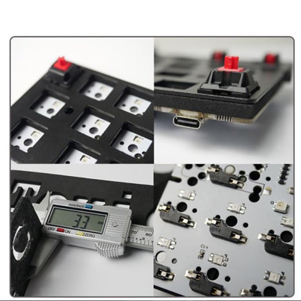 Mute Cotton Pad Switch Ljuddämpare Ark Mjuka dynor för Mech A7(104 Array)