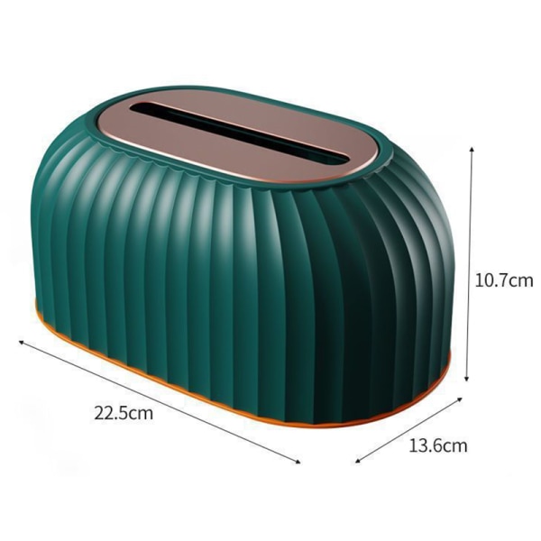 Tissue Box Servetthållare Container Automatisk lyftande Tissue Box Dark green