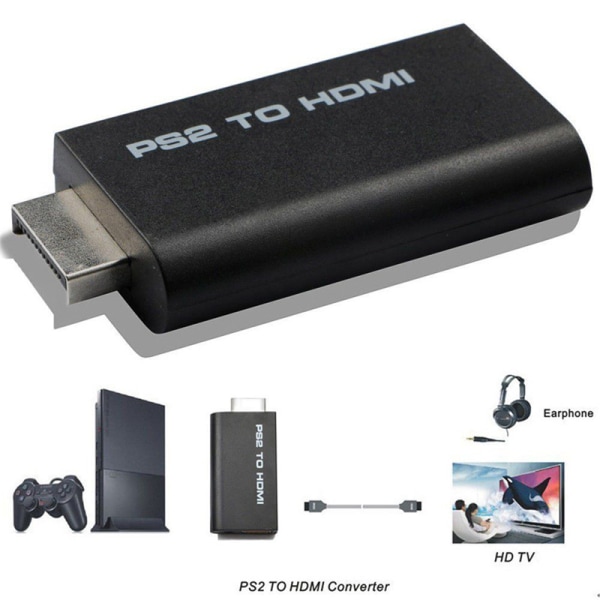 HDV-G300 PS2 till HDMI 480i/480p/576i o Video Converter Adapter F