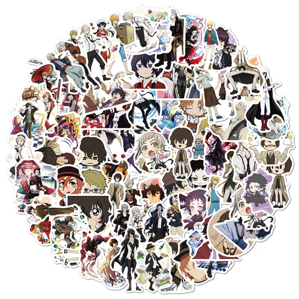 100st Bungo Stray Dogs Stickers Anime Sticker PVC Graffiti Dec.