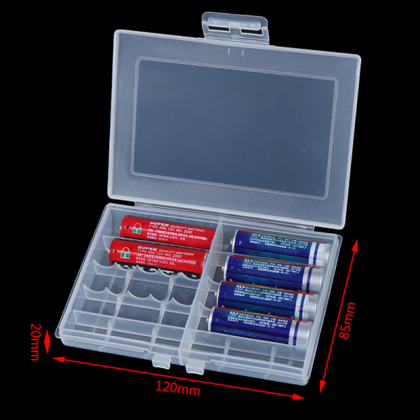 Användbar 1x hårdplast batteriväska Case Förvaring för 10 A