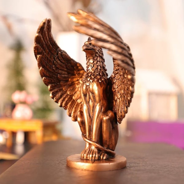 Mytologiska Griffin Figur Resin Craft Desktop Accessoarer