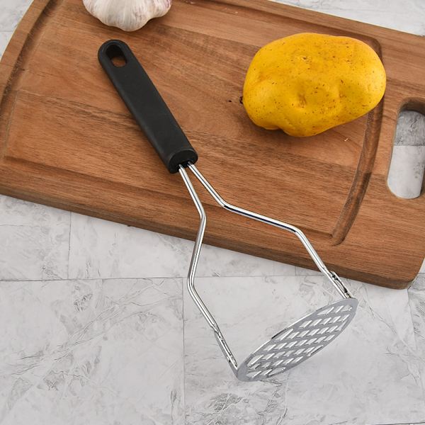 Rostfritt stål pressad potatisstötare Ricer Puree Juice Maker Black